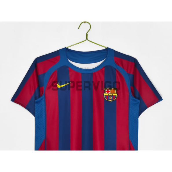 Camiseta Barcelona Primera Equipación Retro 2005/06 Rojo/Azul