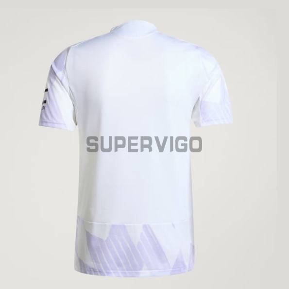 Camiseta Manchester United Segunda Equipación 2025/2026 Blanco/Morado Claro