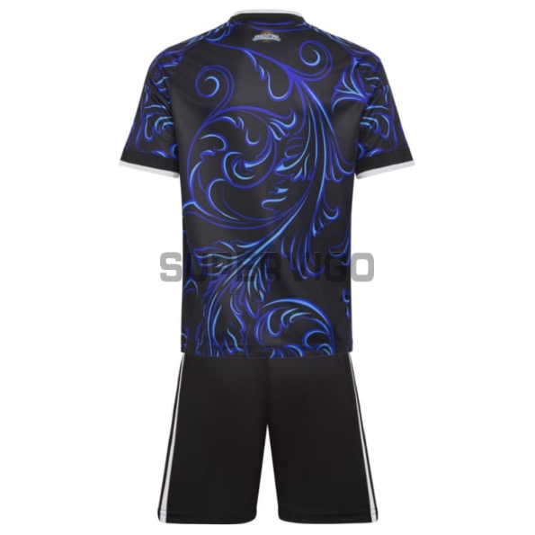 Camiseta Argentina Segunda Equipación Mundial 2026 Azul Niño Kit con FIFA2022