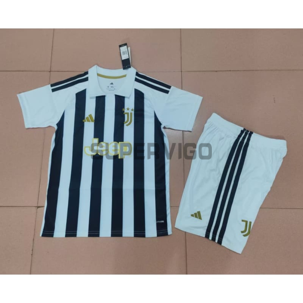 Camiseta Juventus Primera Equipación 2026/2027 Negro/Blanco Niño Kit