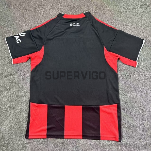 Camiseta Eintracht Fráncfort Primera Equipación 2025/2026 Rojo/Negro