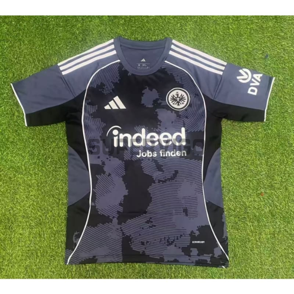 Camiseta Eintracht Fráncfort Tercera Equipación 2025/2026 Negro/Gris