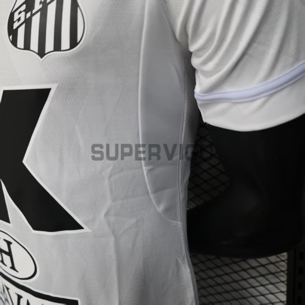 Camiseta Santos FC Primera Equipación 2025/2026 Blanco con Publicitario (EDICIÓN JUGADOR)