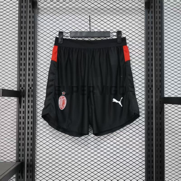 Pantalón Corto AC Milan Primera Equipación 2025/2026 Negro (EDICIÓN JUGADOR)