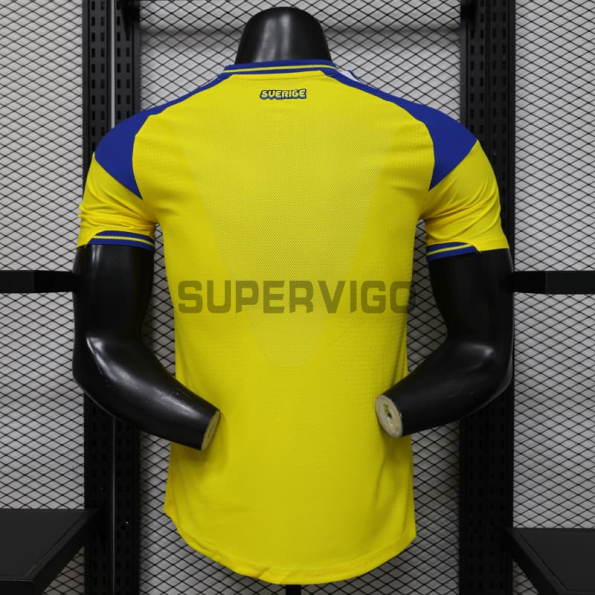 Camiseta Suecia Primera Equipación Mundial 2026 Amarillo (EDICIÓN JUGADOR)