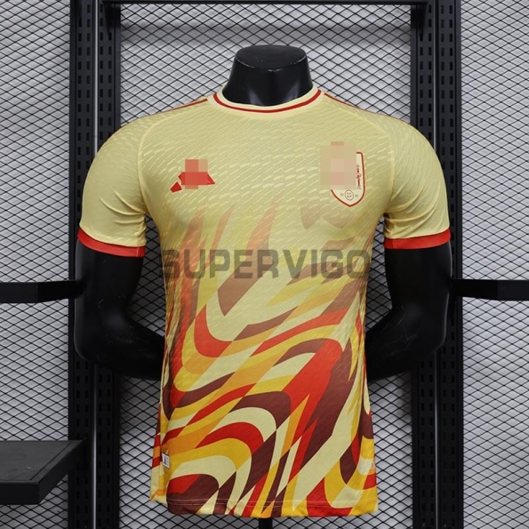 Camisetas España 2024 Amarillo Claro (EDICIÓN JUGADOR)