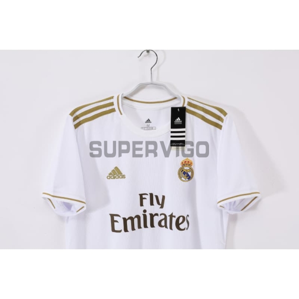 Camiseta Real Madrid Primera Equipación Retro 2019/20 Blanco