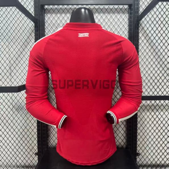 Camiseta Manchester United Primera Equipación 2026/2027 ML Rojo (EDICIÓN JUGADOR)