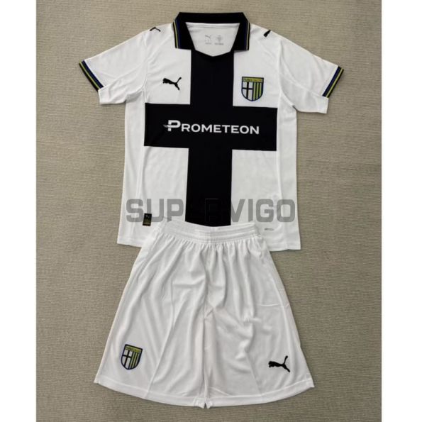 Camiseta Parma Calcio Primera Equipación 2025/2026 Blanco/Negro