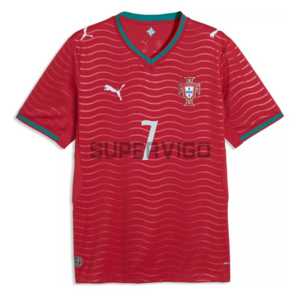 Camiseta Ronaldo 7 Portugal Primera Equipación Mundial 2026 Rojo
