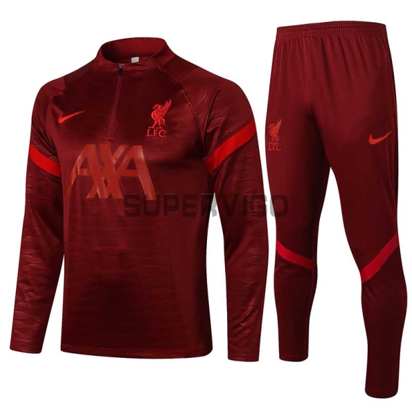 Training Top Kit Liverpool 2021 2022 Rouge Foncé