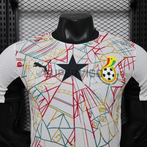 Camiseta Ghana Primera Equipación Mundial 2026 Blanco (EDICIÓN JUGADOR)