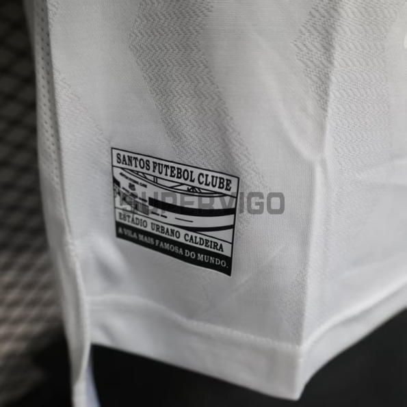 Camiseta Santos FC Primera Equipación 2025/2026 Blanco con Publicitario (EDICIÓN JUGADOR)