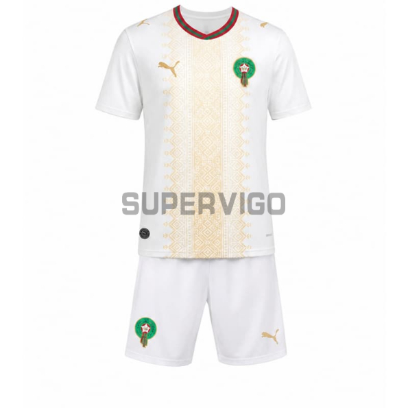 Camiseta Costa de Marfil Segunda Equipación Mundial 2026 Blanco Niño Kit