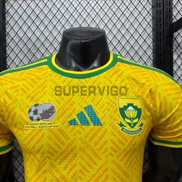 Camiseta Sudáfrica Primera Equipación Mundial 2026 Amarillo (EDICIÓN JUGADOR)