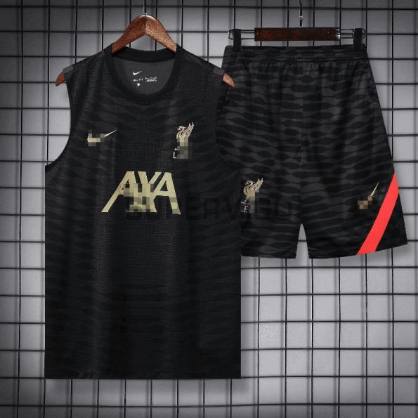 Camiseta de Entrenamiento Liverpool Sin Mangas 2022/2023 Kit Negro