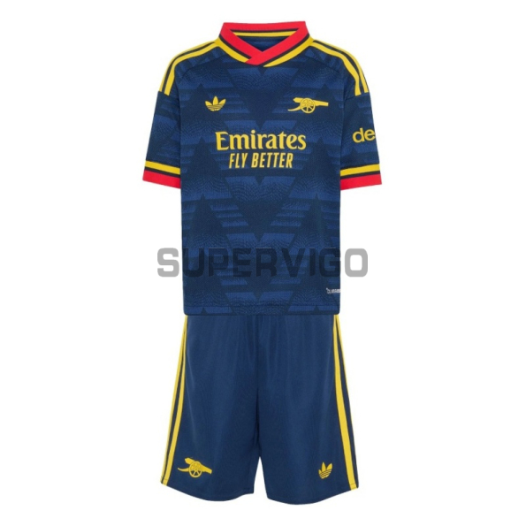 Camiseta Arsenal Segunda Equipación 2026/2027 Azul Marino Niño Kit
