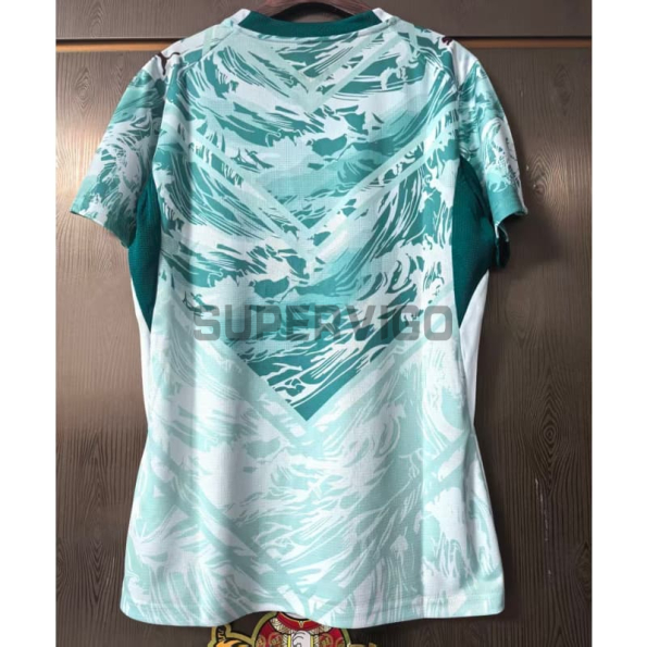 Camiseta Portugal Segunda Equipación Mundial 2026 Verde/Blanco Mujer