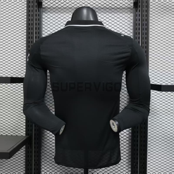 Camiseta Manchester City Segunda Equipación 2025/2026 ML Negro (EDICIÓN JUGADOR)