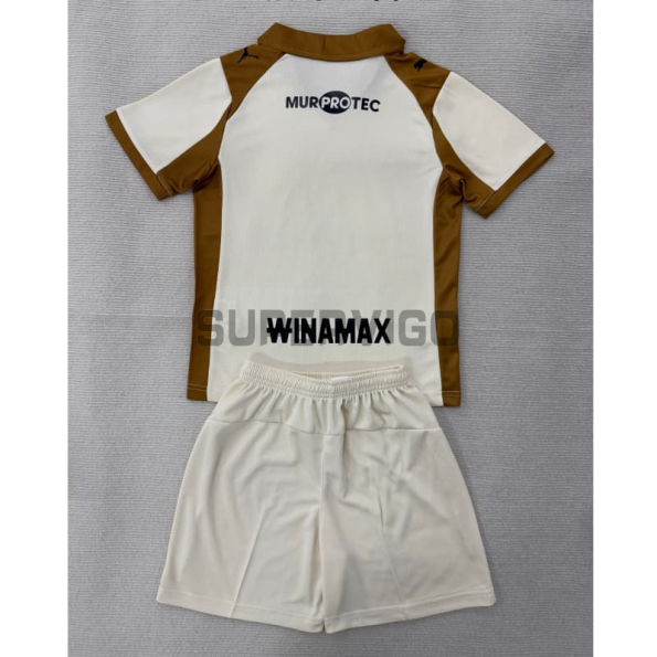 Camiseta RC Lens Tercera Equipación 2025/2026 Blanco/Marrón Niño Kit