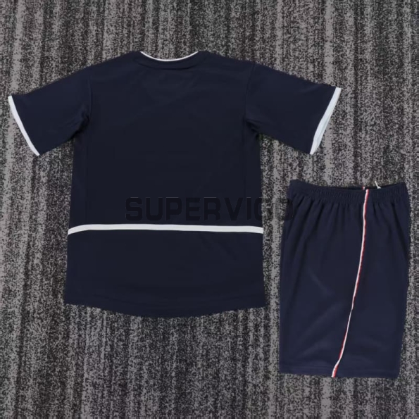 Camiseta PSG Primera Equipación Retro 2002/03 Azul Marino Niño Kit