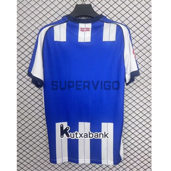 Camiseta Real Sociedad Primera Equipación 2025/2026 Azul/Blanco con Parche La Liga
