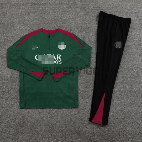 Sudadera de Entrenamiento PSG 2024/2025 Verde/Rojo