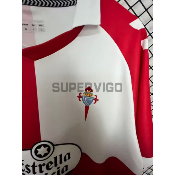 Camiseta Celta de Vigo 2026/2027 Rojo/Blanco Versión Retro