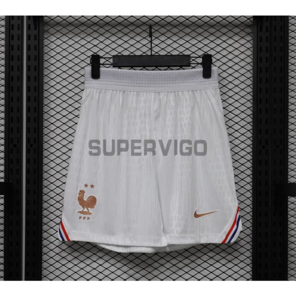 Pantalón Corto Francia Primera Equipación Mundial 2026 Blanco (EDICIÓN JUGADOR)