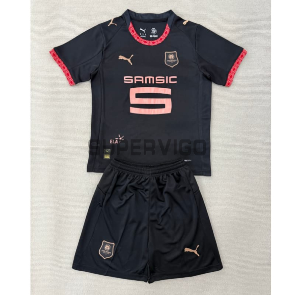 Camiseta Stade Rennais Tercera Equipación 2025/2026 Negro