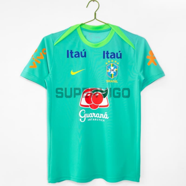 Camiseta de Entrenamiento Brasil 2024 Verde/Amarillo
