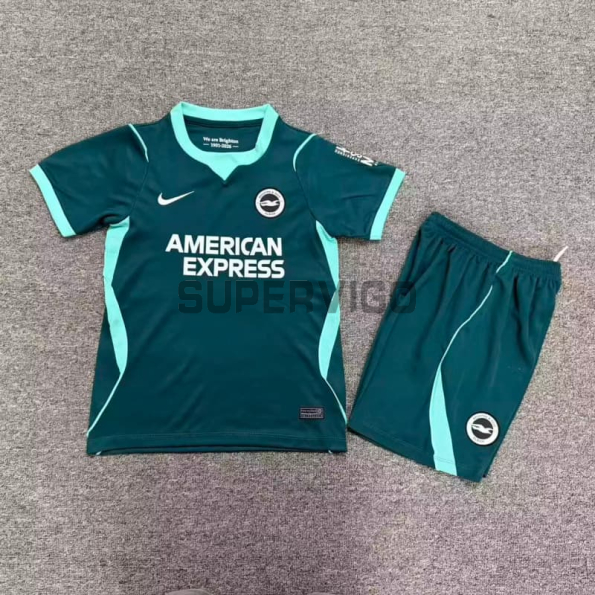 Camiseta Brighton Tercera Equipación 2026/2027  Verde Oscuro Niño Kit