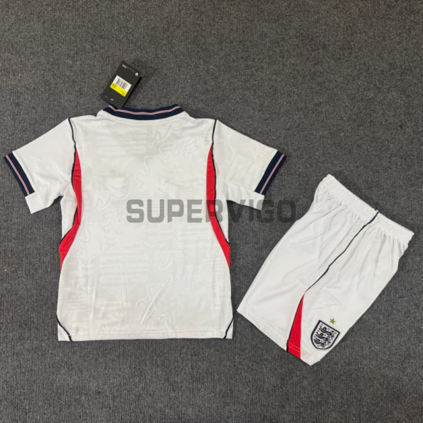 Camiseta Inglaterra Primera Equipación Mundial 2026 Blanco Niño Kit