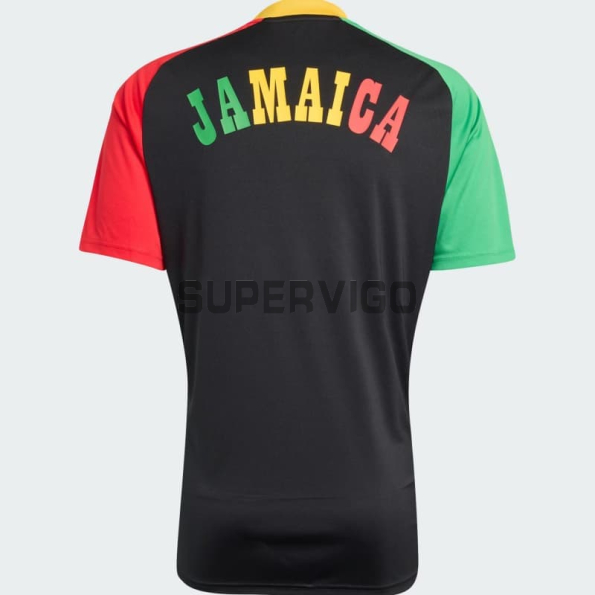 Camiseta Jamaica x Bob Marley 2026 Segunda Equipación Negro/Verde/Rojo