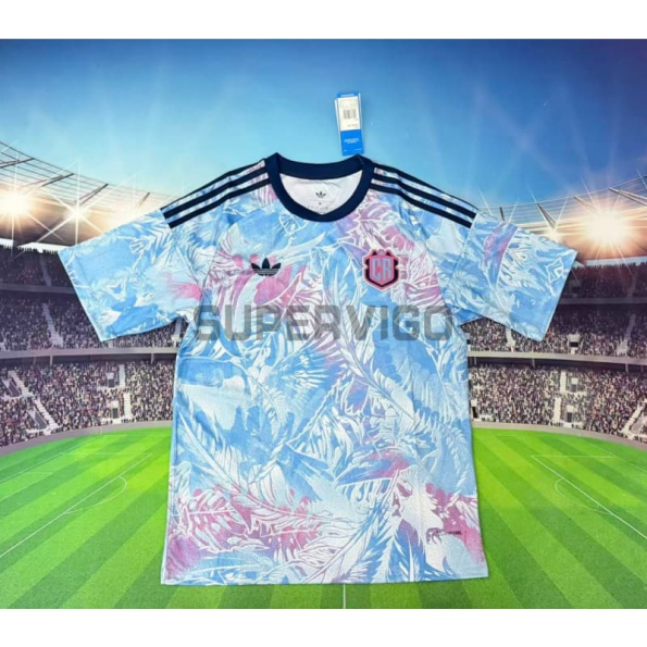 Camiseta Costa Rica Segunda Equipación Mundial 2026 Azul Claro/Rosa