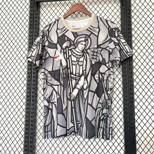 Camiseta Inglaterra x Palace 2026 Negro/Gris/Blanco Edición Especial