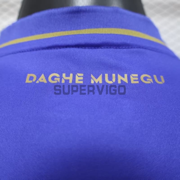 Camiseta Monaco Segunda Equipación 2025/2026 Azul/Dorado (EDICIÓN JUGADOR)