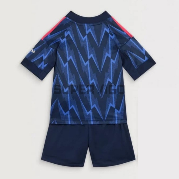 Camiseta Arsenal Segunda Equipación 2025/2026 Azul Niño Kit
