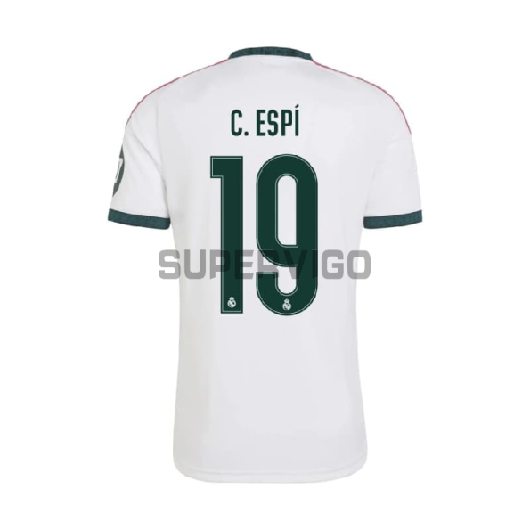 Camiseta C. ESPÍ 19 Real Madrid Primera Equipación 2026/2027 Blanco con Parche HP