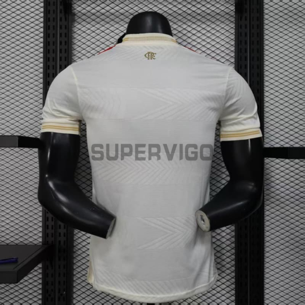 Camiseta Flamengo Tercera Equipación 2025/2026 Blanco Roto (EDICIÓN JUGADOR)