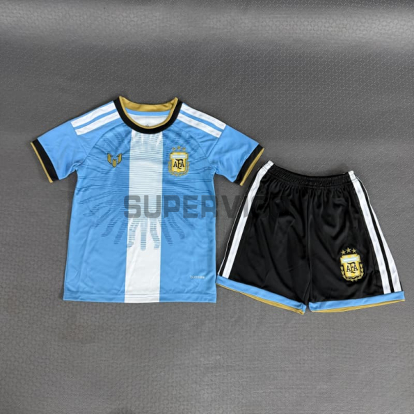 Camiseta Argentina 2026 Messi Edición Despedida Niño Kit