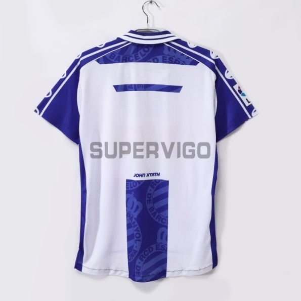 Camiseta Espanyol Primera Equipación Retro 1990/00 Azul/Blanco