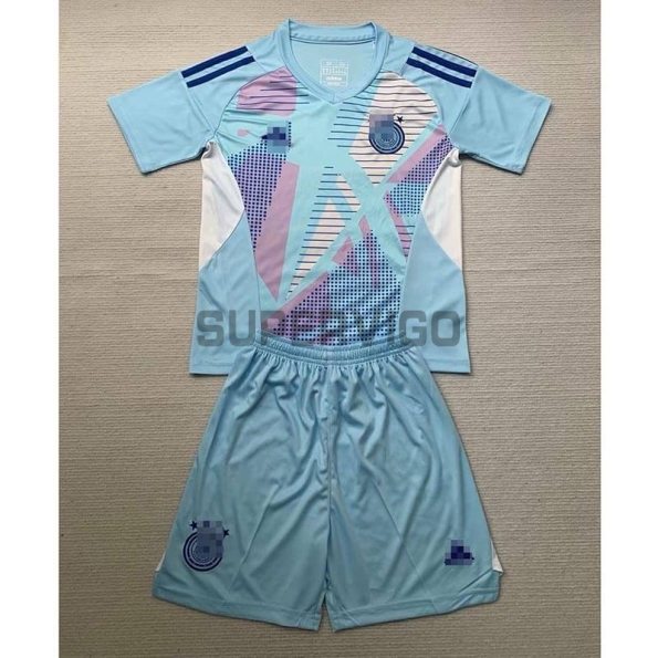 Camiseta De Portero Alemania 2024 Niño Kit Azul Claro