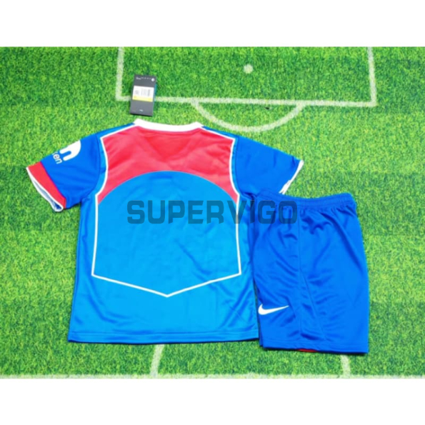 Camiseta Atlético de Madrid Tercera Equipación 2025/2026 Azul/Rojo Niño Kit