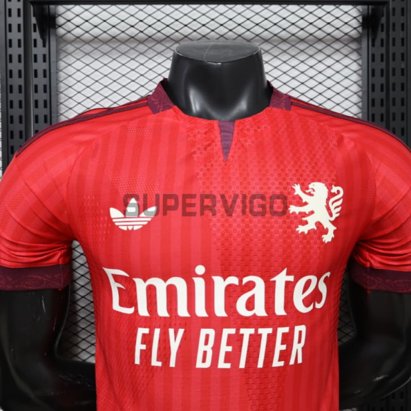 Camiseta Olympique De Lyon Segunda Equipación 2026/2027 Rojo (EDICIÓN JUGADOR)