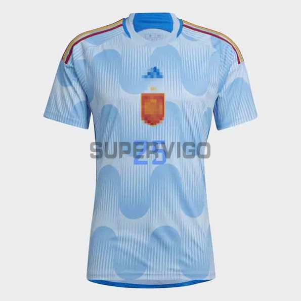Camiseta Ansu Fati 25 España Segunda Equipación 2022 Mundial