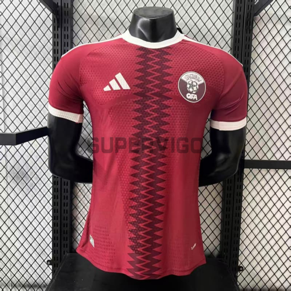 Camiseta Qatar Primera Equipación Mundial 2026 Rojo (EDICIÓN JUGADOR)