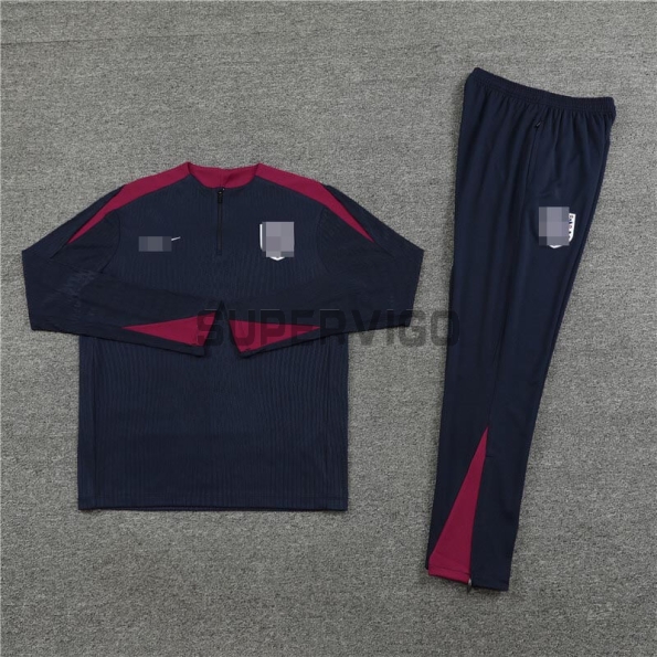 Sudadera de Entrenamiento Inglaterra 2024 Azul Marino/Rojo