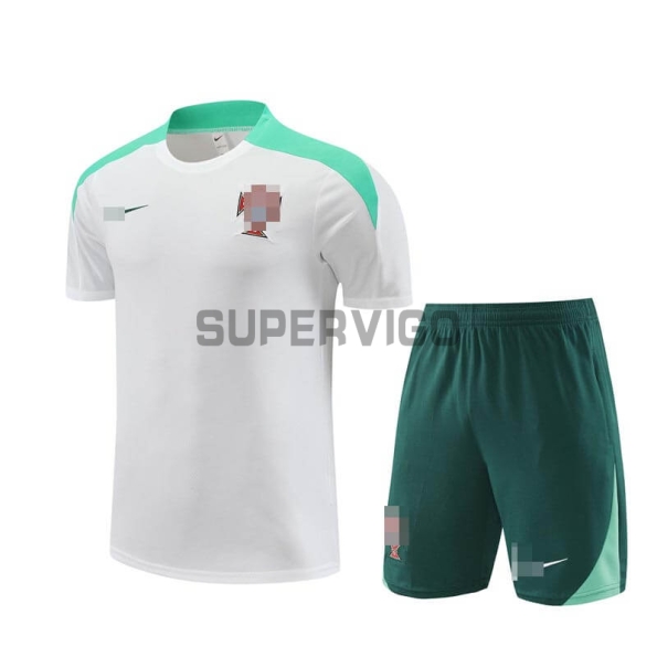 Camiseta de Entrenamiento Portugal 2024 Kit Blanco/Verde