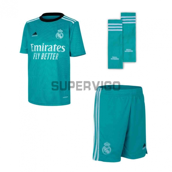Camiseta Real Madrid Tercera Equipación 2021/2022 Niño Kit